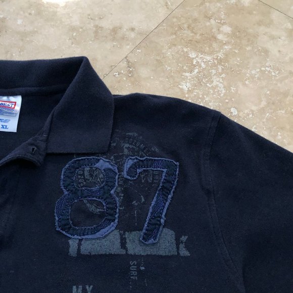 Cozumel Mexico Collared Polo Shirt w/ CZ with 87 Embellishments PRICED TO SELL - Picture 2 of 7